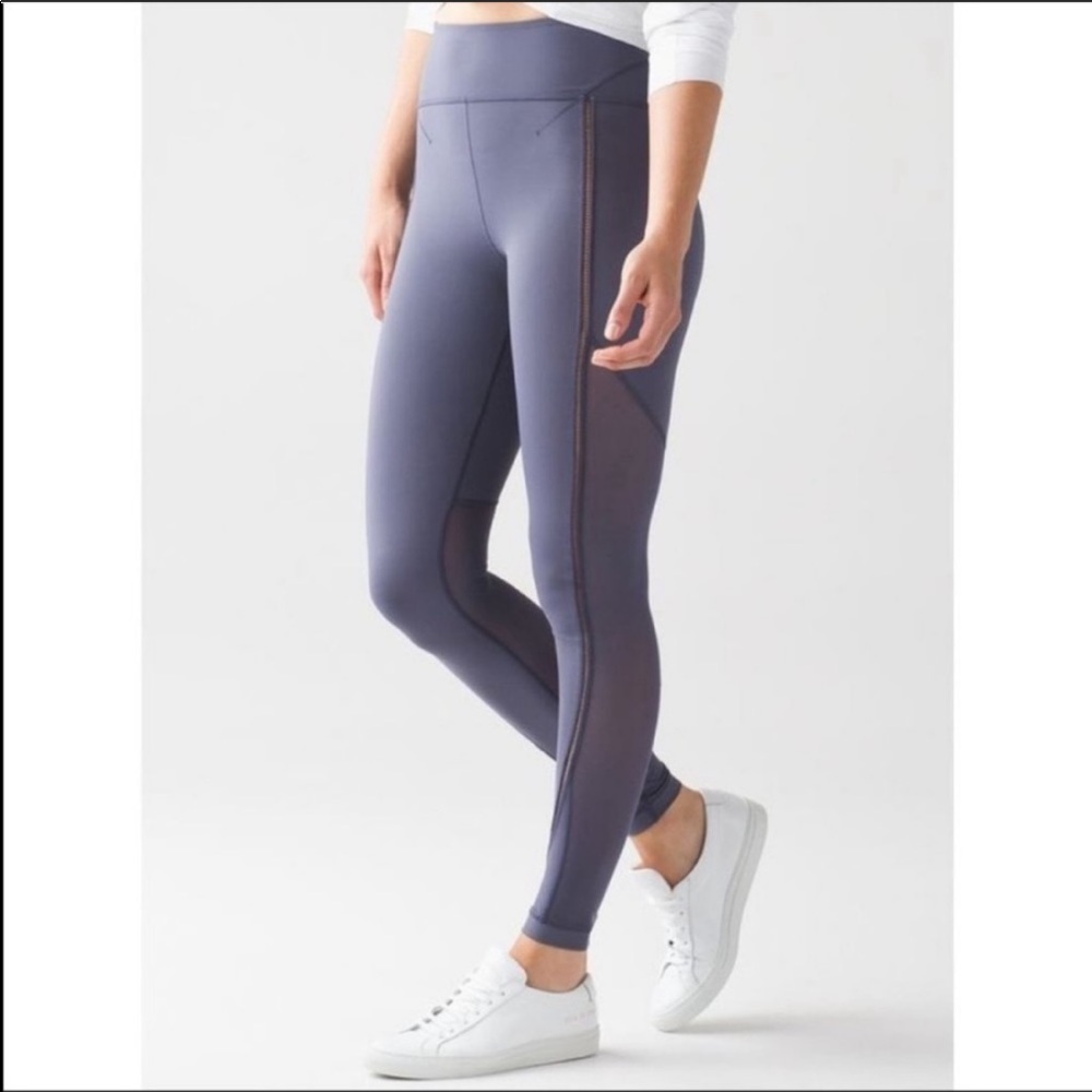 Lululemon leggings with mesh detail